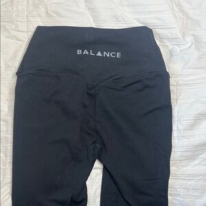 Balance Athletica Ribbed Black Leggings